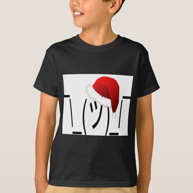 Camiseta navidades encogiéndose de emoji (Anverso)