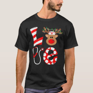 Camiseta Navidades Enfermera Amor NICU RN ER Santa Recta Nu