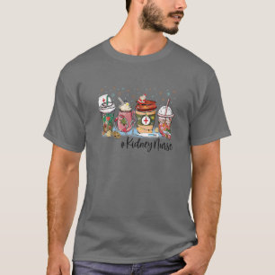 Camiseta Navidades Enfermera de Riñón Café Latte Enfermeras