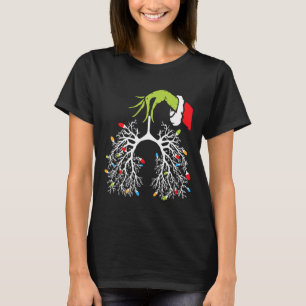 Camiseta Navidades Enfermera Lung Xmas Luces Divertidas Pul