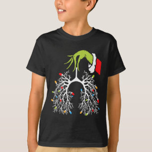 Camiseta Navidades Enfermera Lung Xmas Luces Divertidas Pul