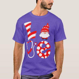 Camiseta Navidades Enfermera NICU Ama Stethoscope Santa Gno