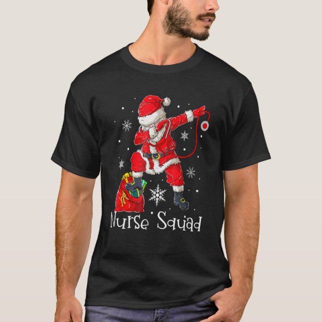 Camiseta Navidades Enfermeras Cuadradas de Navidad Enfermer (Anverso)