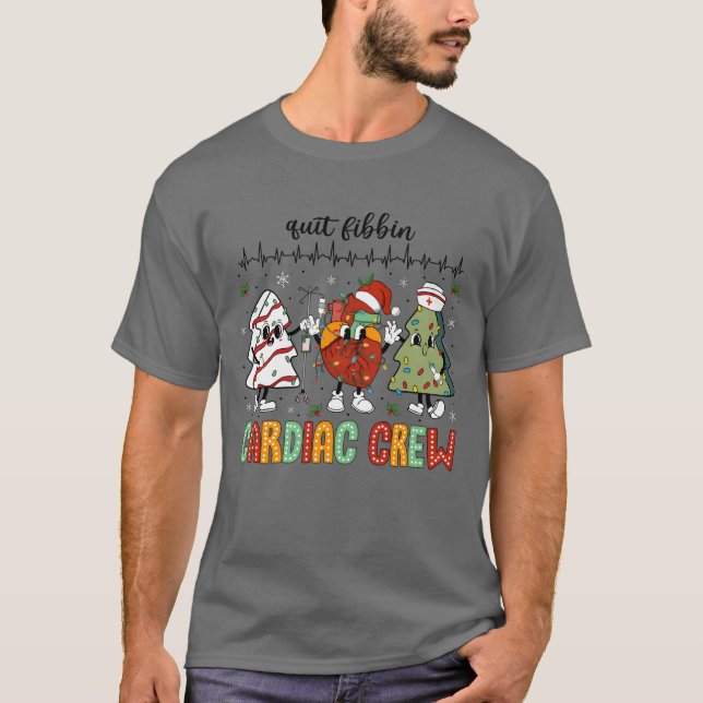 Camiseta Navidades Enfermeras Navidades Cardiacas Chico de  (Anverso)