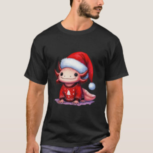 Camiseta Navidades Ensayo Santa Axolotl Animal