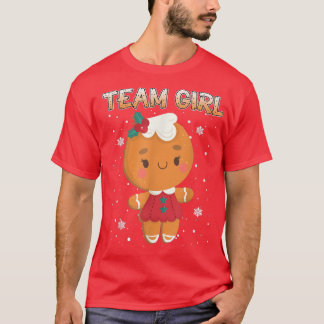 Camiseta Navidades Equipo de pan de jengibre Chica género r