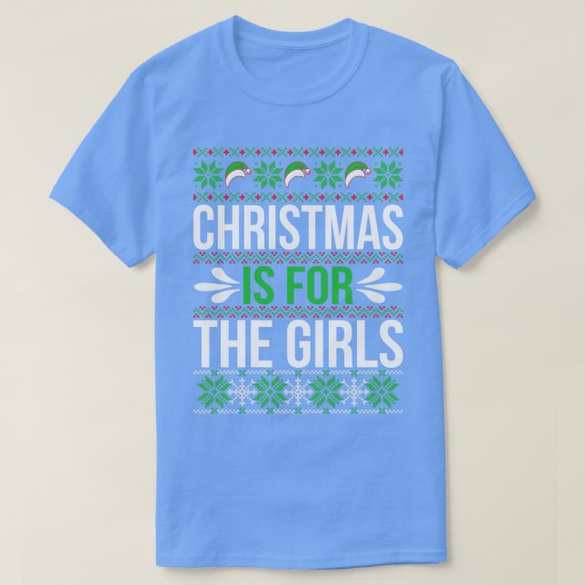 Camiseta Navidades es para Chicas (Diseño del anverso)