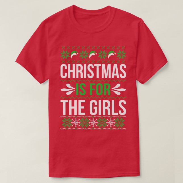 Camiseta Navidades es para Chicas (Diseño del anverso)