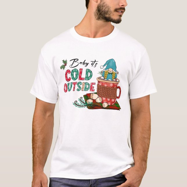 Camiseta Navidades escandinavos guapos y cacao caliente (Anverso)
