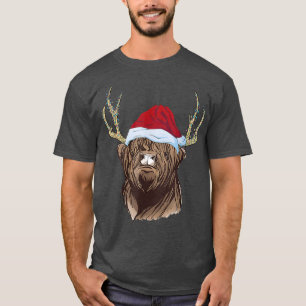 Camiseta Navidades Escoceses Crown Crowne XMas Santa Hat Li