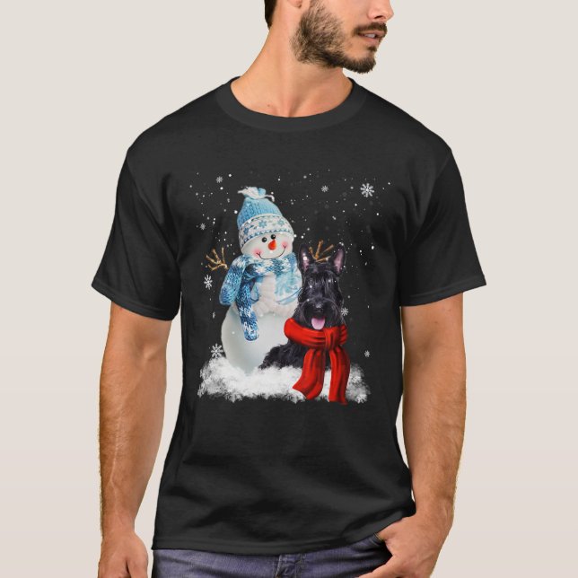 Camiseta Navidades escoceses de perros terroríficos Navidad (Anverso)
