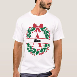 Camiseta Navidades escribieron la letra A del nombre de la 