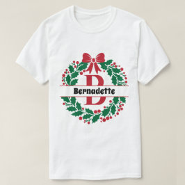 Camiseta Navidades escribieron la letra B del nombre de la 