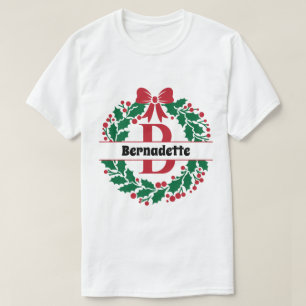 Camiseta Navidades escribieron la letra B del nombre de la