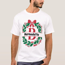 Camiseta Navidades escribieron la letra B del nombre de la 