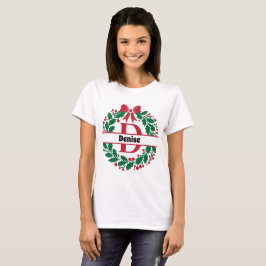 Camiseta Navidades escribieron la letra D del nombre de la 