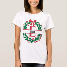 Camiseta Navidades escribieron la letra E del nombre de la 