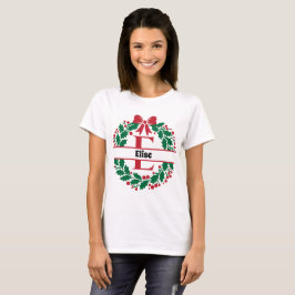 Camiseta Navidades escribieron la letra E del nombre de la 