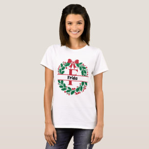 Camiseta Navidades escribieron la letra F del nombre de la