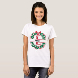 Camiseta Navidades escribieron la letra J del nombre de la 