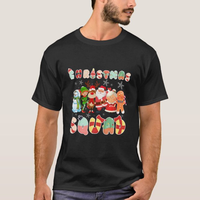 Camiseta Navidades Escuadrón de Chicas de renos de elfo niñ (Anverso)