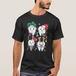 Camiseta Navidades Escuadrón dental Santa Dientes Higienis 