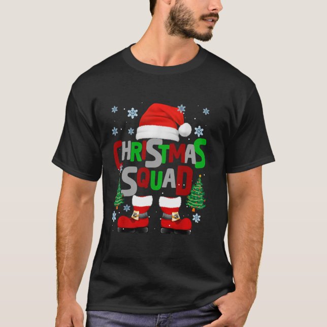 Camiseta Navidades Escuadrón Santa Claus Divertidas Navidad (Anverso)