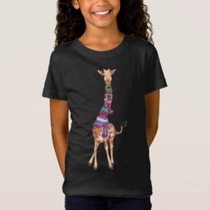 Camiseta Navidades escuetos Scarf Giraffe