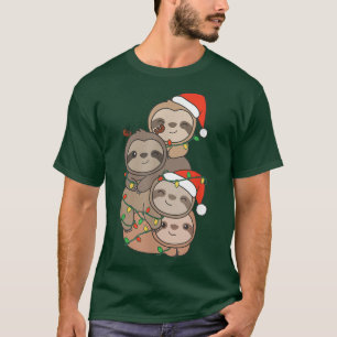 Camiseta Navidades eslovacos Animales de árbol de navidad a