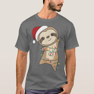Camiseta Navidades eslovacos Animales Lámparas de hadas Chr