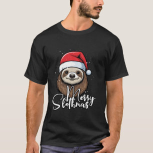 Camiseta Navidades eslovacos Eve Lazy Animal Santa Claus Xm