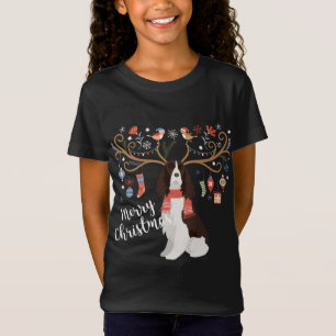 Camiseta Navidades españoles de la primavera inglesa Perro 