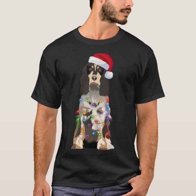 Camiseta Navidades españoles de primavera inglesa iluminan  (Anverso)