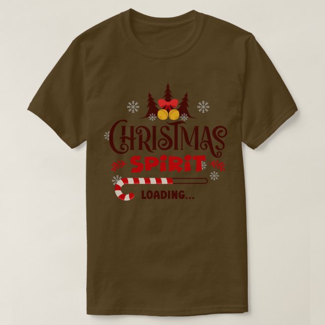 Camiseta Navidades Espíritu cargando Candy Cane Graciosa Ch (Diseño del anverso)
