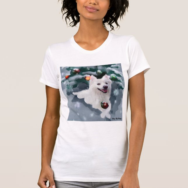 Camiseta Navidades esquimales de perro de Estados Unidos (Anverso)