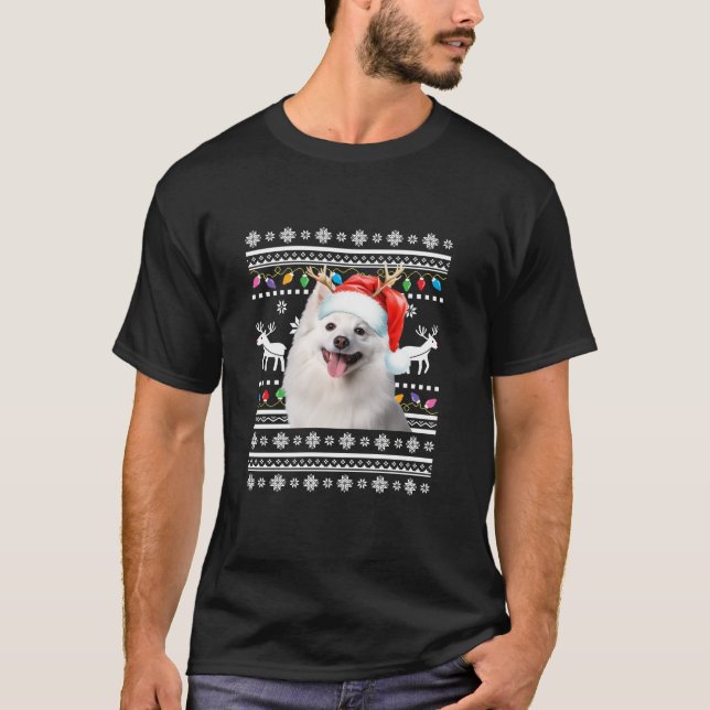 Camiseta Navidades esquimales norteamericanos feos iluminan (Anverso)
