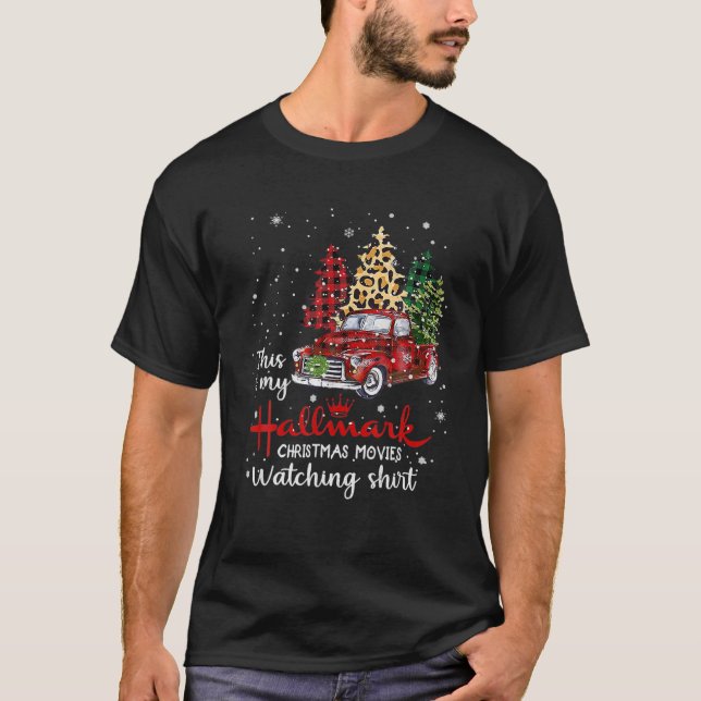 Camiseta Navidades Esta Es Mi Película De Hallmãrks Mirando (Anverso)