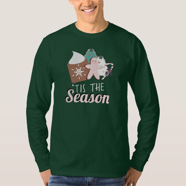 Camiseta Navidades esta temporada cocina chocolate caliente (Anverso)