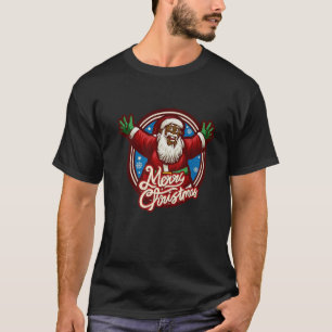 Camiseta Navidades estadounidenses de raza negra que compit