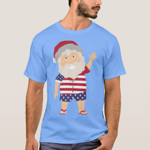 Camiseta Navidades estadounidenses patrióticos del 4 de jul