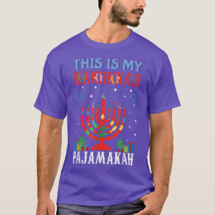 Camiseta Navidades Esto Mi Pajamakah Menorah 2021 Hanukkah