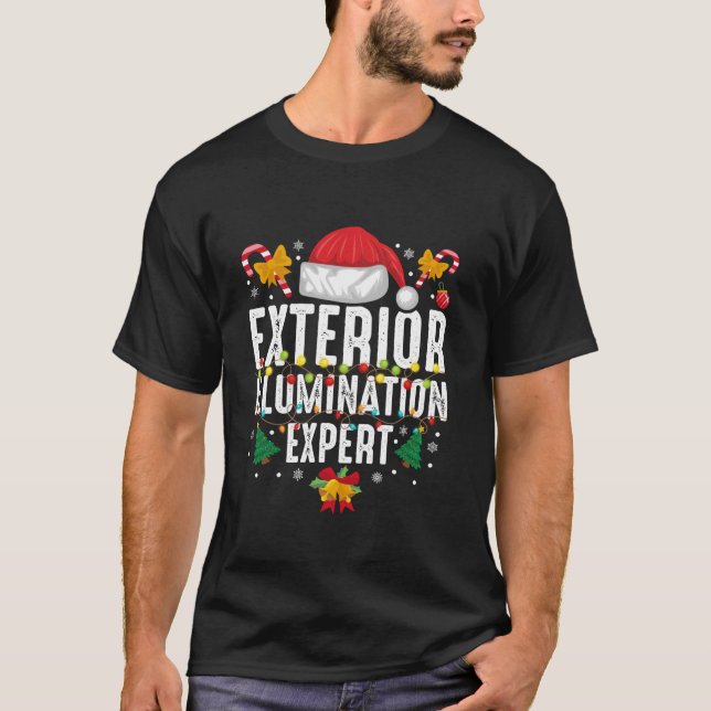 Camiseta Navidades expertos en iluminación exterior de Sant (Anverso)