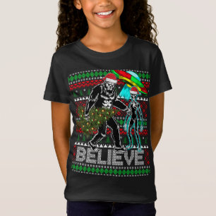 Camiseta Navidades extranjeros de OVNI de pie grande dan a 