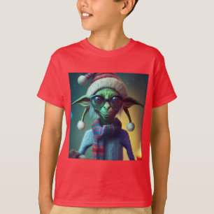 Camiseta Navidades extranjeros Hippie Elf Gift.