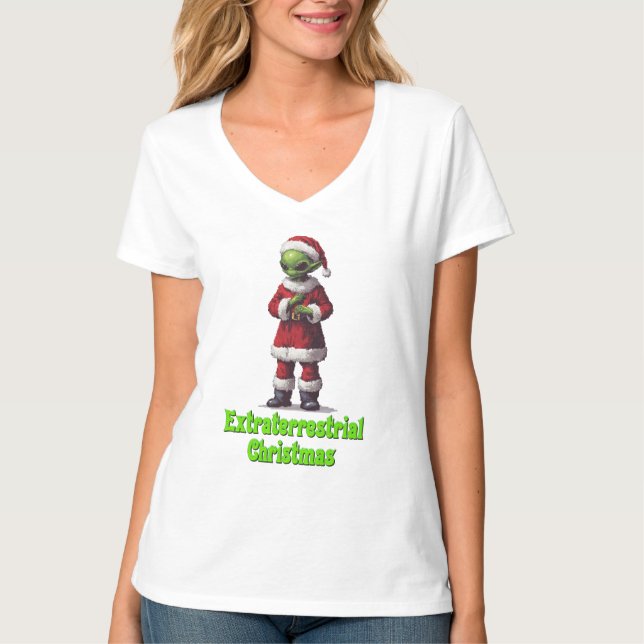 Camiseta Navidades extraterritoriales (Anverso)
