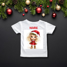 Camiseta Navidades extravagantes Chica en NOMBRE PERSONALIZ