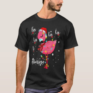 Camiseta Navidades Fa La Mingo Flamingo Cute Flamingo Te