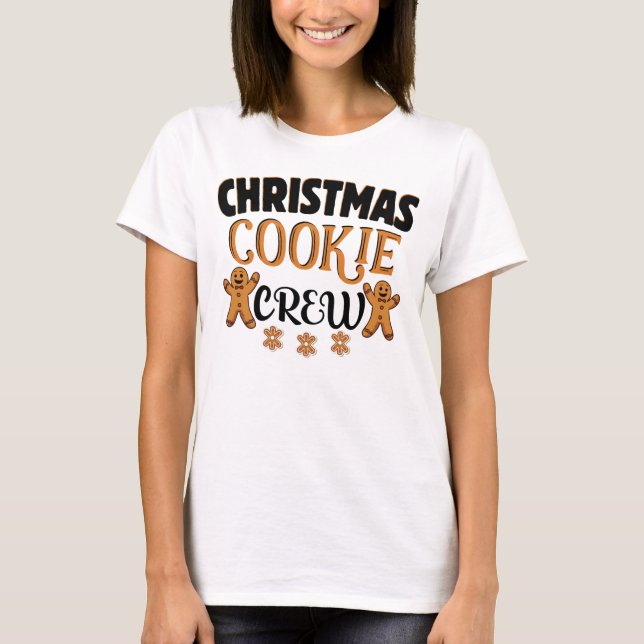 Camiseta Navidades Familia Cookie Baking Crew (Anverso)