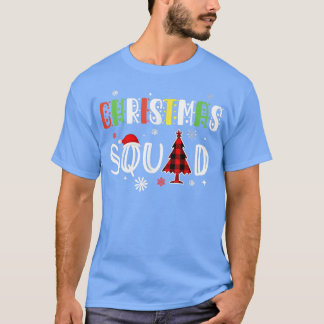 Camiseta Navidades Familia Squad coincidiendo con pijamas n