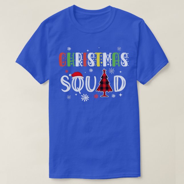 Camiseta Navidades Familia Squad coincidiendo con pijamas n (Diseño del anverso)